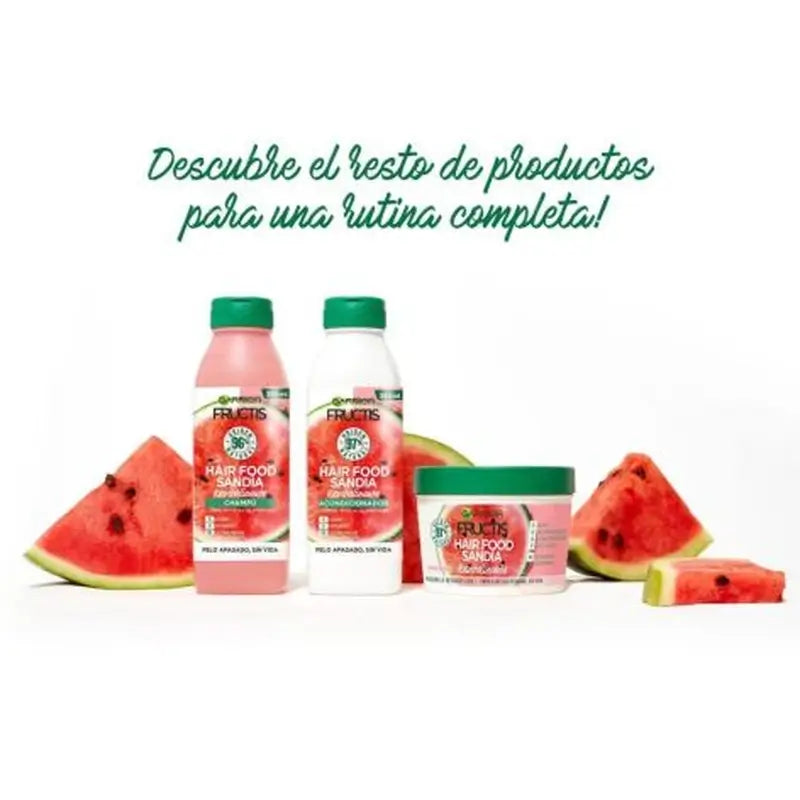 GarnierFructis Hair Food Wassermelone 3 In 1 Revitalisierende Maske für stumpfes, lebloses Haar 400 Ml