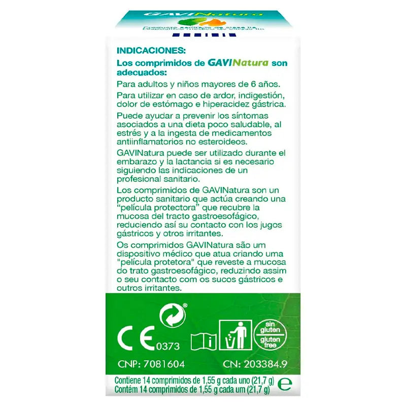 Gavinatura Verdauungsbeschwerden & Sodbrennen, 14 Tabletten