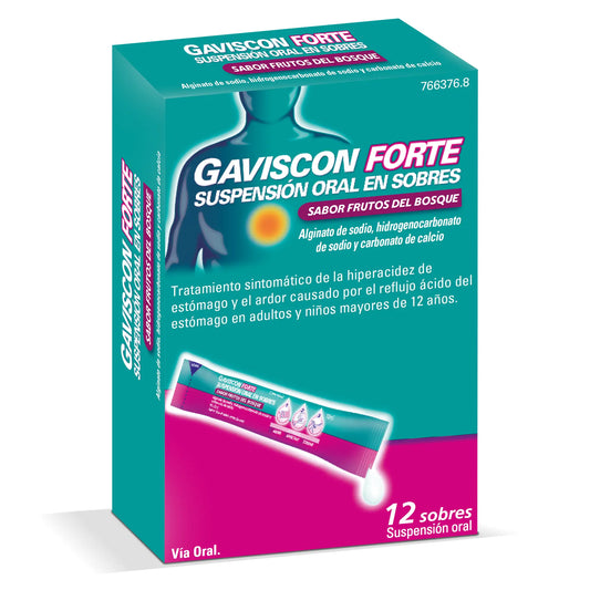 Gaviscon Forte Oral Suspension Waldfrüchte, 12 Beutel
