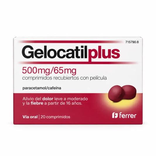 Gelocatil Plus 500/65 mg, 20 Tabletten