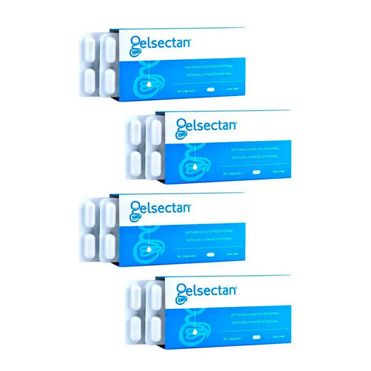 Gelsectan Intestinal Function, Packung mit 4 x 60 Kapseln