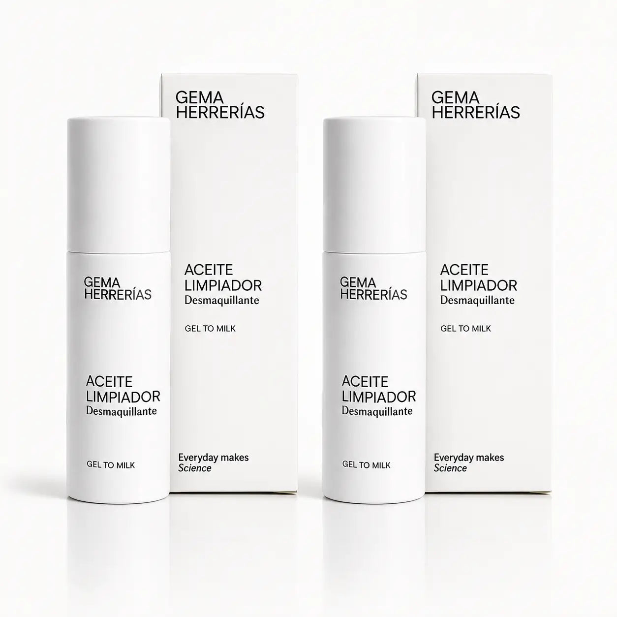 Gema Herrerías Gel to Milk Reinigungs- und Make-up-Entfernungsöl, 2x150 ml