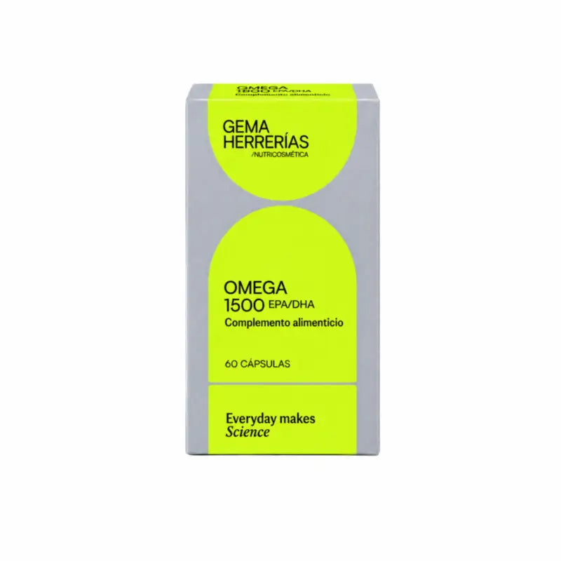 Gema Herrerías Omega 1500 EPA/DHA Nahrungsergänzungsmittel, 60 Kapseln