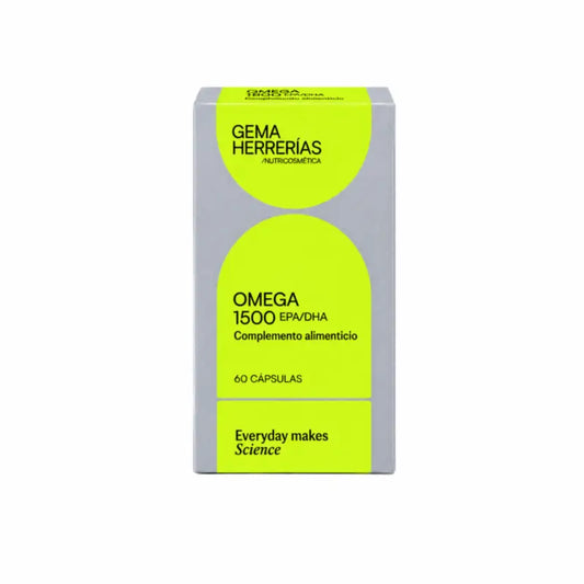 Gema Herrerías Omega 1500 EPA/DHA Nahrungsergänzungsmittel, 60 Kapseln
