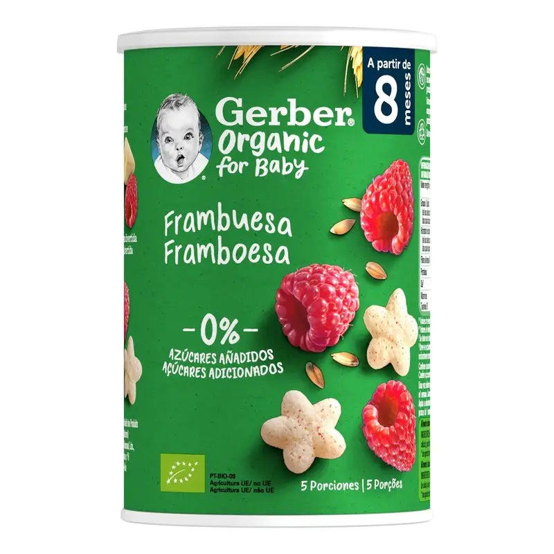 Gerber Puff Puff Bio Müsli & Himbeere Snack, 35 g