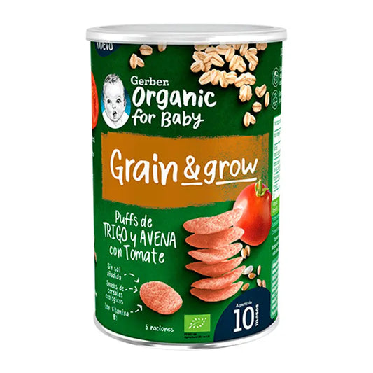Gerber Puff Puff Organic Cereal & Tomato Snack, 35 g