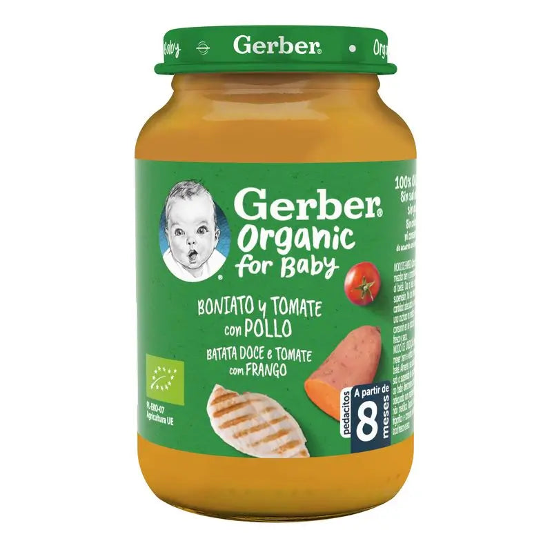 Gerber Bio Süßkartoffel-Tomate-Tomate-Huhn, 190 g