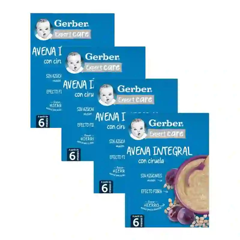 Gerber Porridge Haferflocken & Pflaume, 4X250 Gr