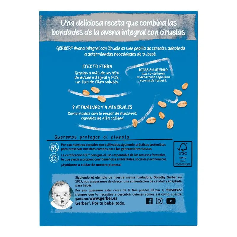 Gerber Porridge Hafer und Pflaume, 250 gr