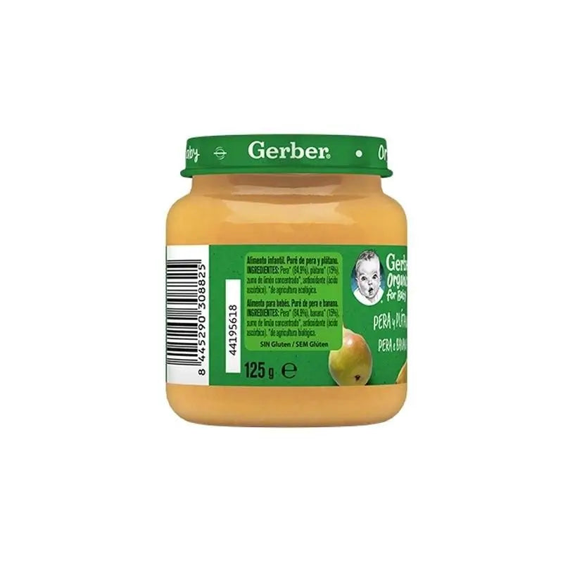 Gerber Bio-Birne und Banane Birnengläser , 125g