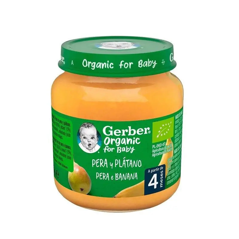 Gerber Bio-Birne und Banane Birnengläser , 125g
