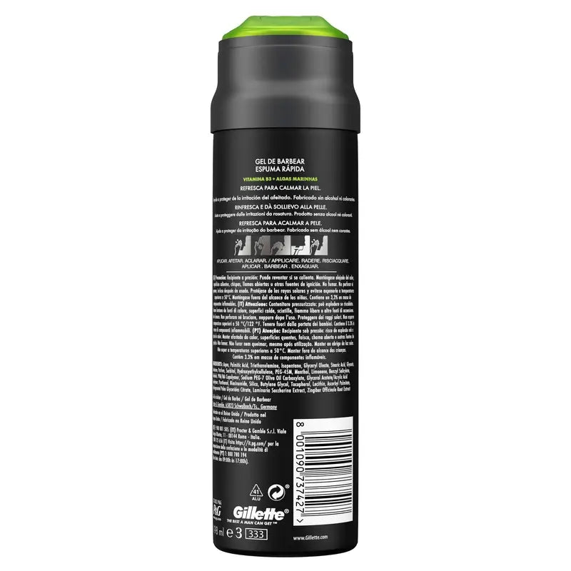 Gillette Labs Schnell-Schaum-Rasiergel, 198 ml