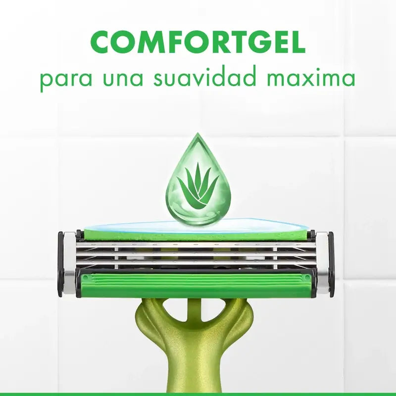 Gillette Blue3 Sensitive Einwegrasierer für Männer, 5 Stück.