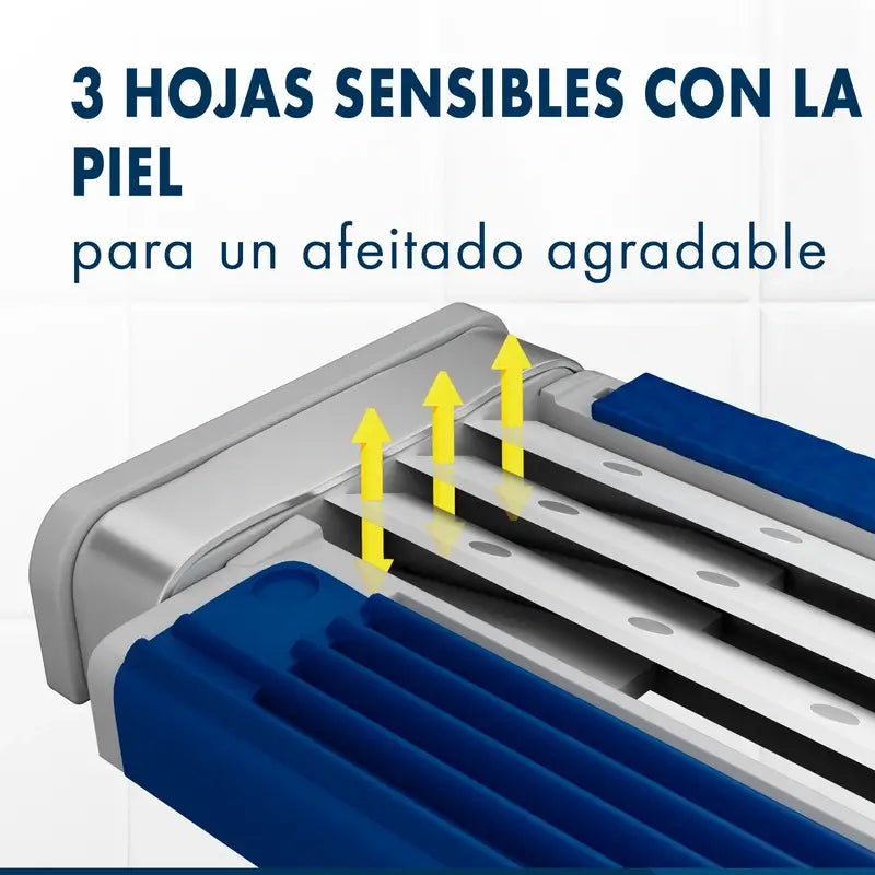 Gillette Blue3 Smooth 8+4 Einwegrasierer für Männer 40° schwenkbarer Kopf & Gleitstreifen , 12 Stück.