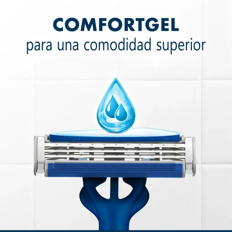 Gillette Blue3 Smooth Einwegrasierer für Männer, 5 Stück.