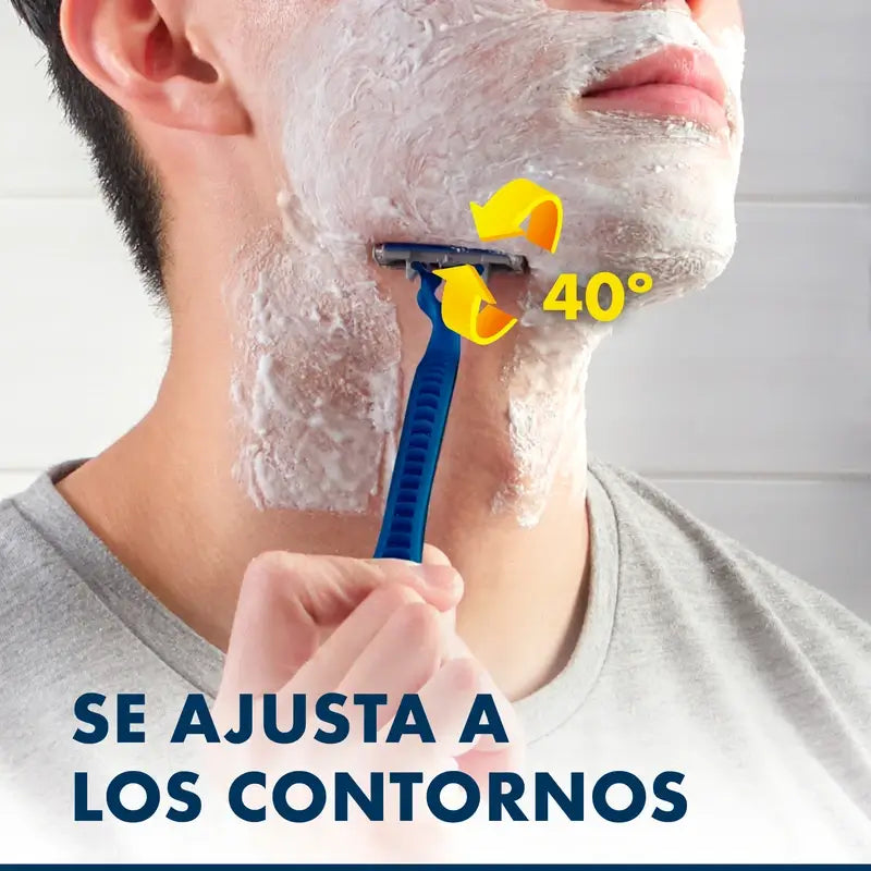 Gillette Blue3 Smooth 3-Klingen-Einwegrasierer, 16 Stück.