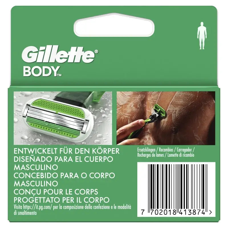 Gillette Body Shaver Nachfüllpackungen, 2 Stück