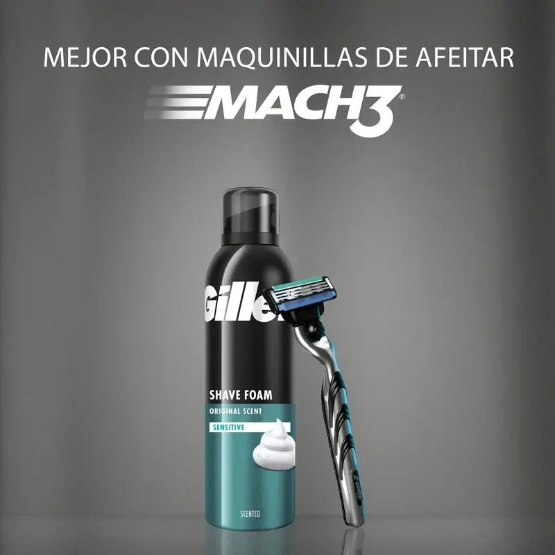 Gillette Classic Rasierschaum für Männer , 200 ml