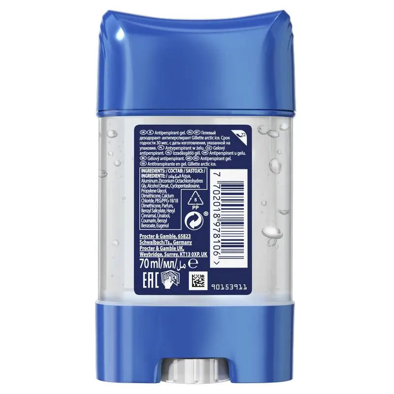 Gillette Clear Deodorant Clear Anti-Transpirant Gel Arctic Ice 70Ml