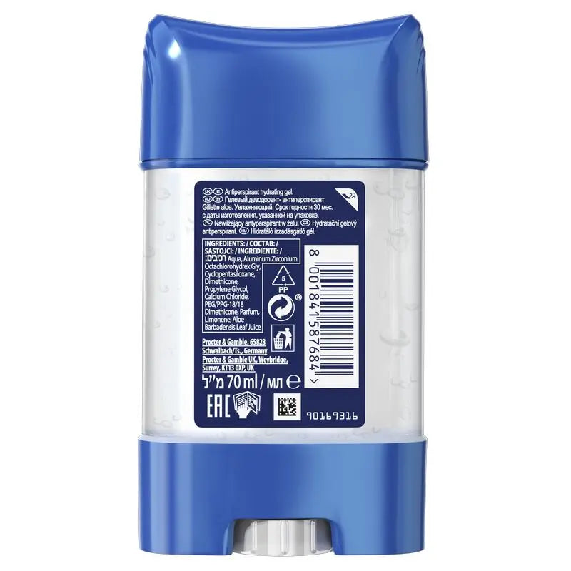Gillette Deodorant Hydra Antitranspirant Gel Aloe 70Ml