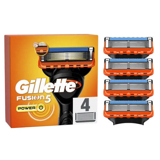 Gillette Fusion5 Power Ersatzklingen für Herren-Rasierer, 4 Stück