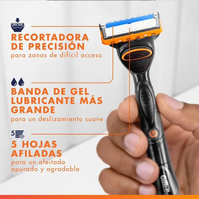 Gillette Fusion5 Power Ersatzklingen für Herren-Rasierer, 4 Stück
