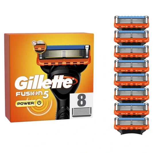 Gillette Fusion5 Power, Rasierer-Nachfüllpackung, 8 Stück.