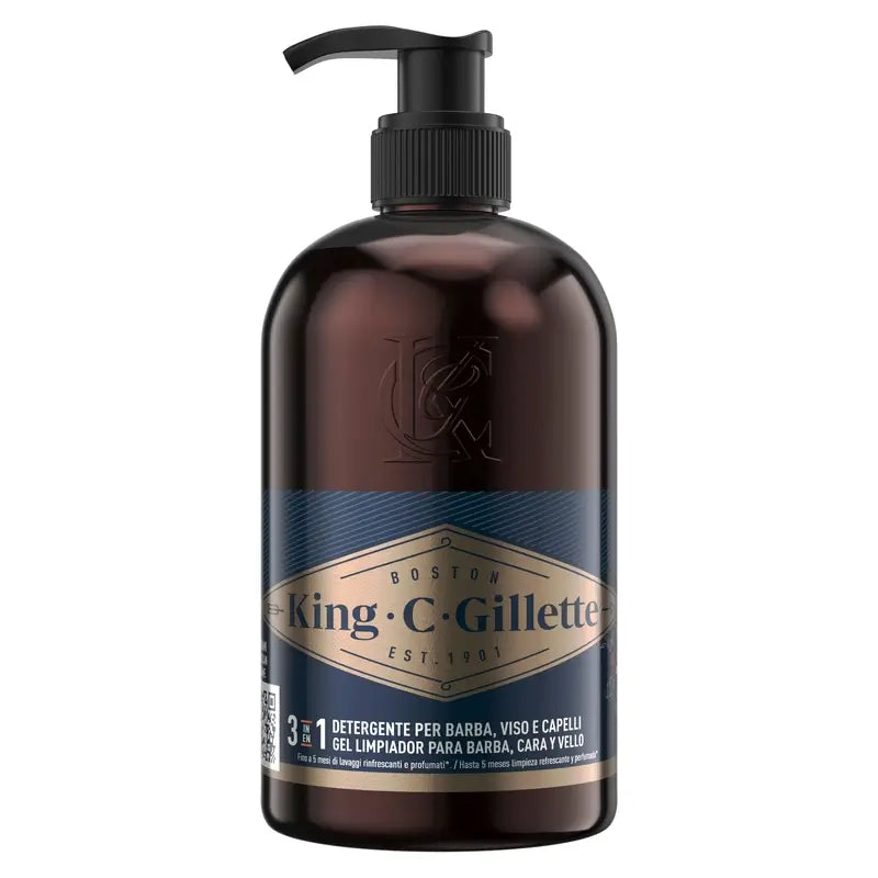 Gillette King C. Bart & Gesicht Gel , 350 ml
