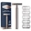 Gillette King C. Double Edge Rasiermesser Bart + 5 Klingen