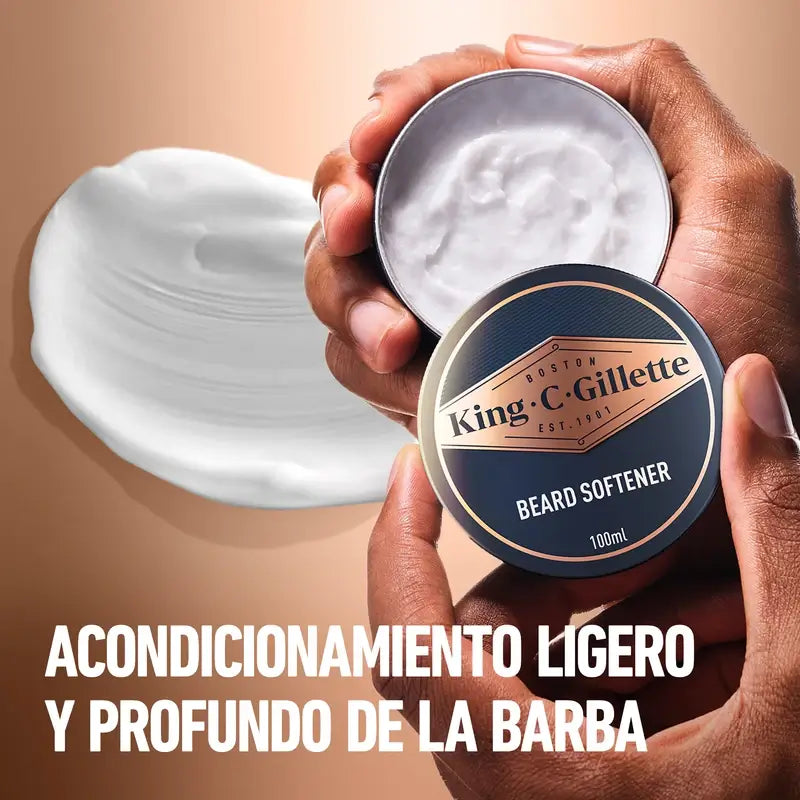Gillette King C. Beard Geschenkpaket 1 Reinigungsgel 350ml + 1 Balsam 100ml + Etui