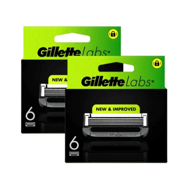 Gillette Labs Nachfüllpackungen, 6 x 2 Stück.