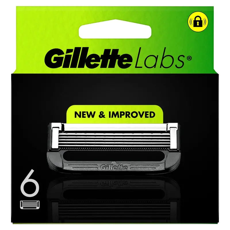 Gillette Labs Nachfüllpackungen, 6 x 2 Stück.