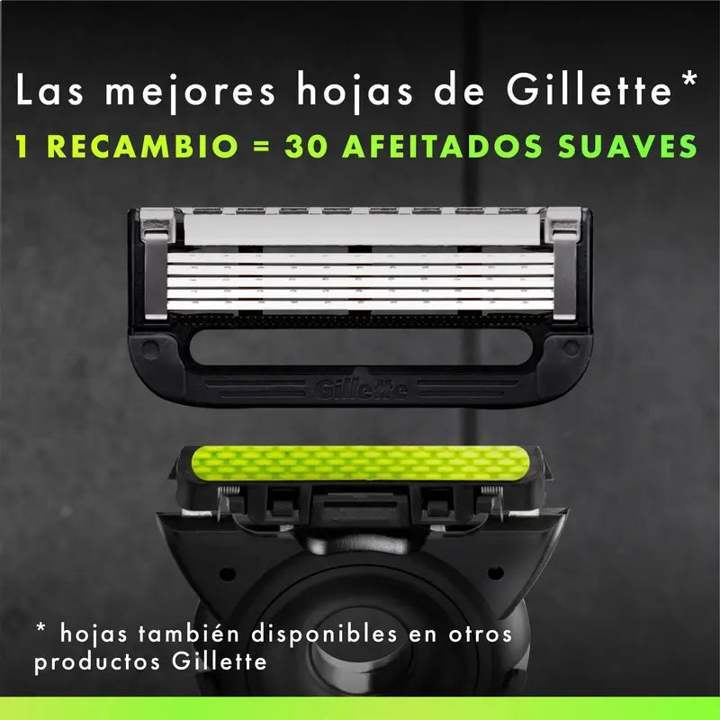 Gillette Labs Rasierer mit Peeling Bar + 1 Nachfüllpackung & Aufhänger