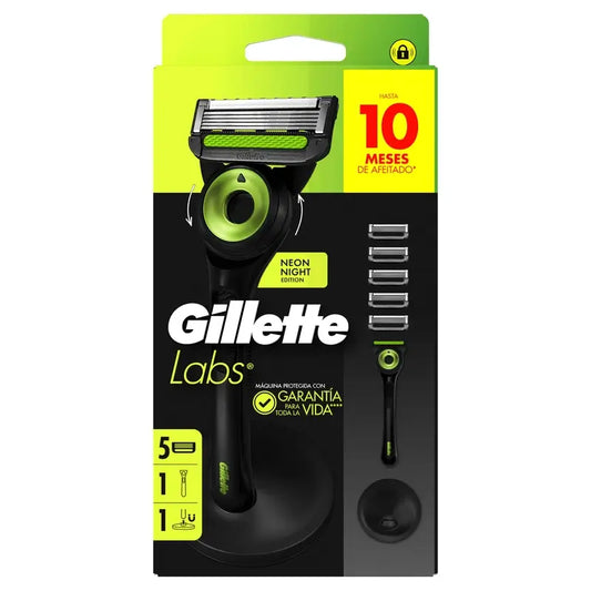 Gillette Labs Rasierer mit Peeling Bar + 5 Nachfüllungen & Basis
