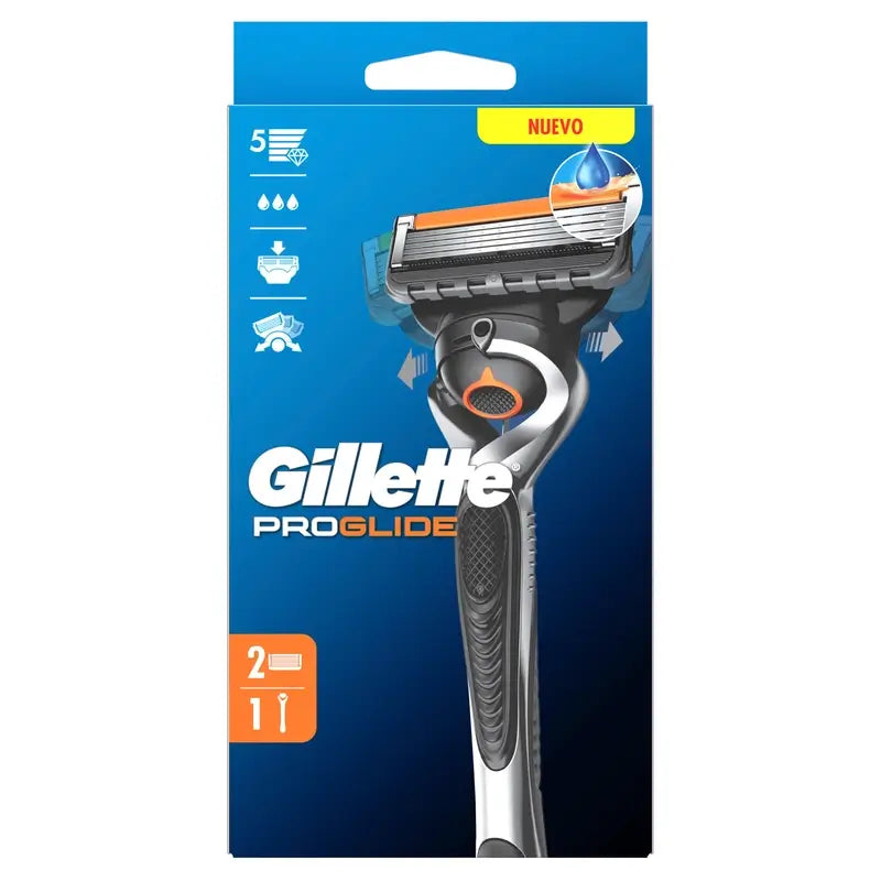 Gillette Proglide Herren-Rasierer, 1 Griff + 1 Nachfüllpackung