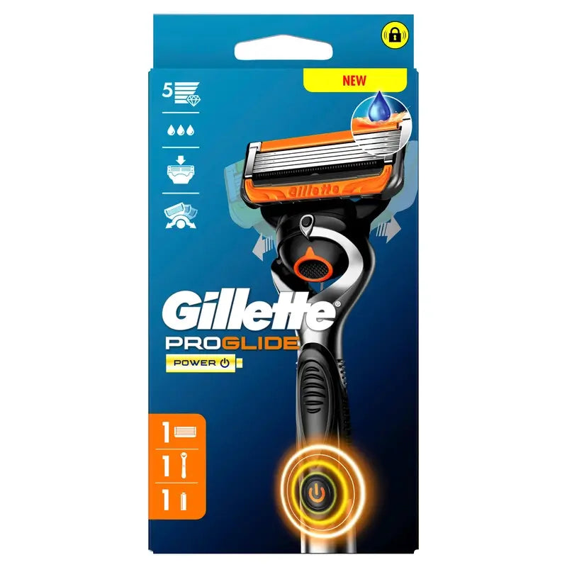 Gillette Proglide Power 1 Rasierapparat, 2 Nachfüllungen