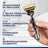 Gillette Proglide Power 1 Rasierapparat, 2 Nachfüllungen