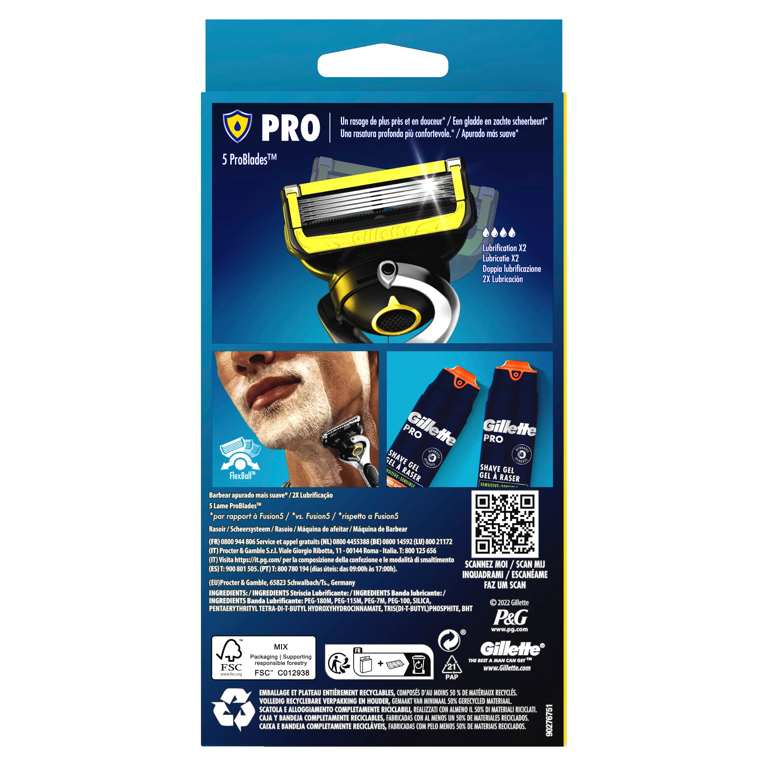 Gillette Proshield Sicherheitsrasierer für Männer