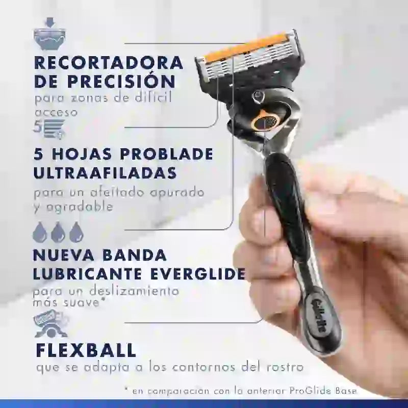 Gillette Proglide Nachfüllpackung, 8+2 Nachfüllungen