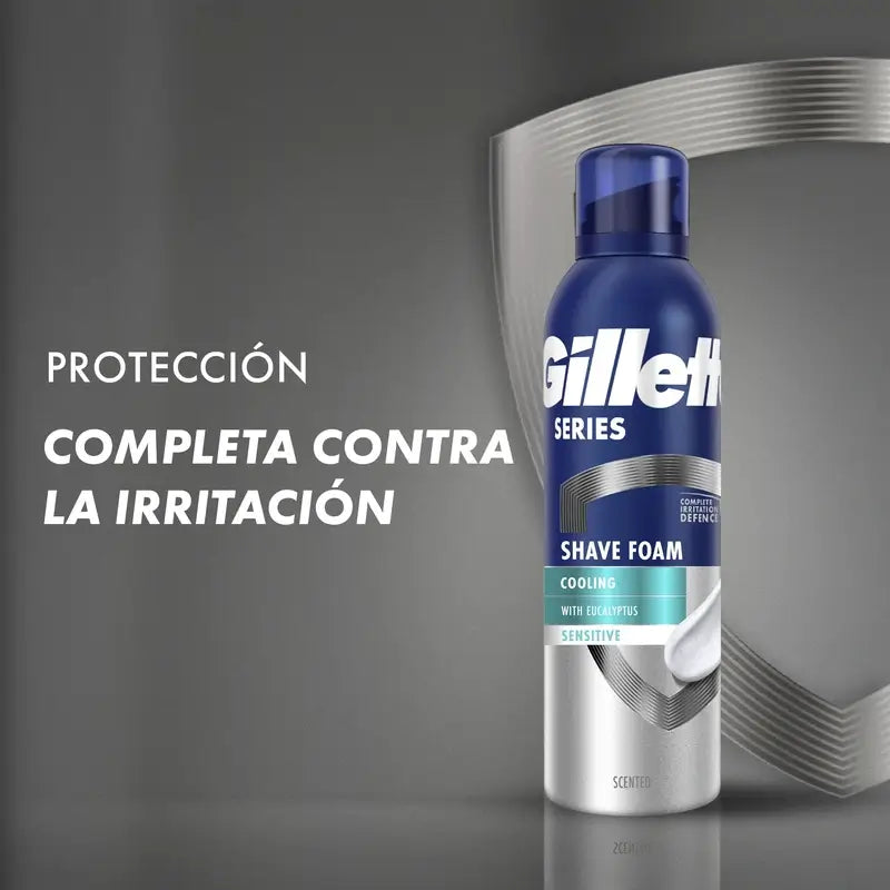 Gillette Serie Eukalyptus Erfrischender Rasierschaum , 250 ml