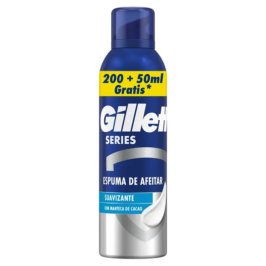 Gillette Serie Kakaobutter Glättender Rasierschaum , 250 ml