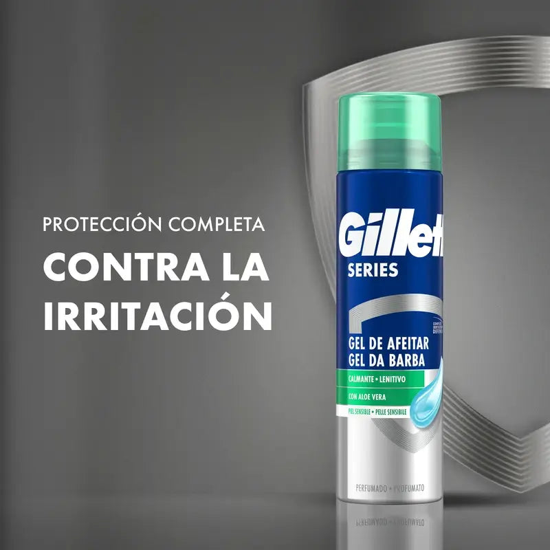 Gillette Series Beruhigendes Rasiergel mit Aloe Vera , 200 ml