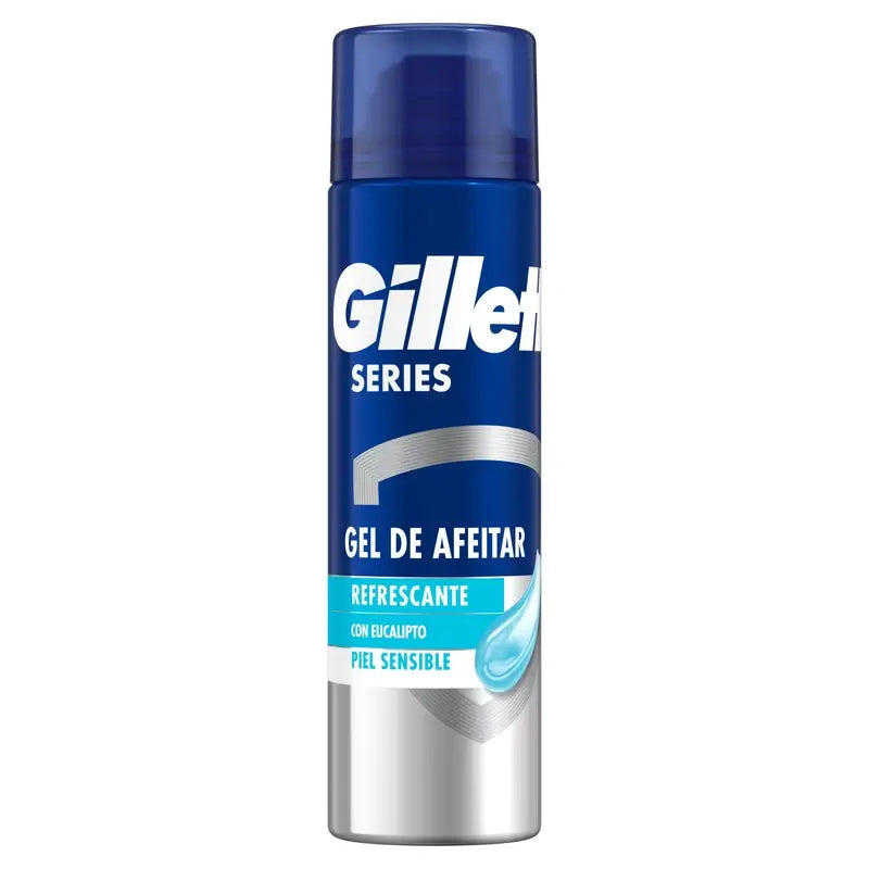 Gillette Series Erfrischendes Eukalyptus-Rasiergel für Männer, 200 ml