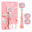 Gillette Venus Comfortglide Spa Breeze Haarentfernungs-Rasierer für Frauen, 1 Griff + 3 Nachfüllpackungen