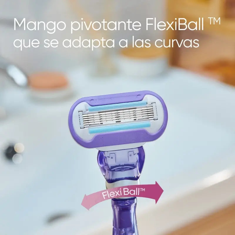 Gillette Venus Deluxe Smooth Swirl Damen-Nachfüllpackung, 3er-Pack Nachfüllpackung