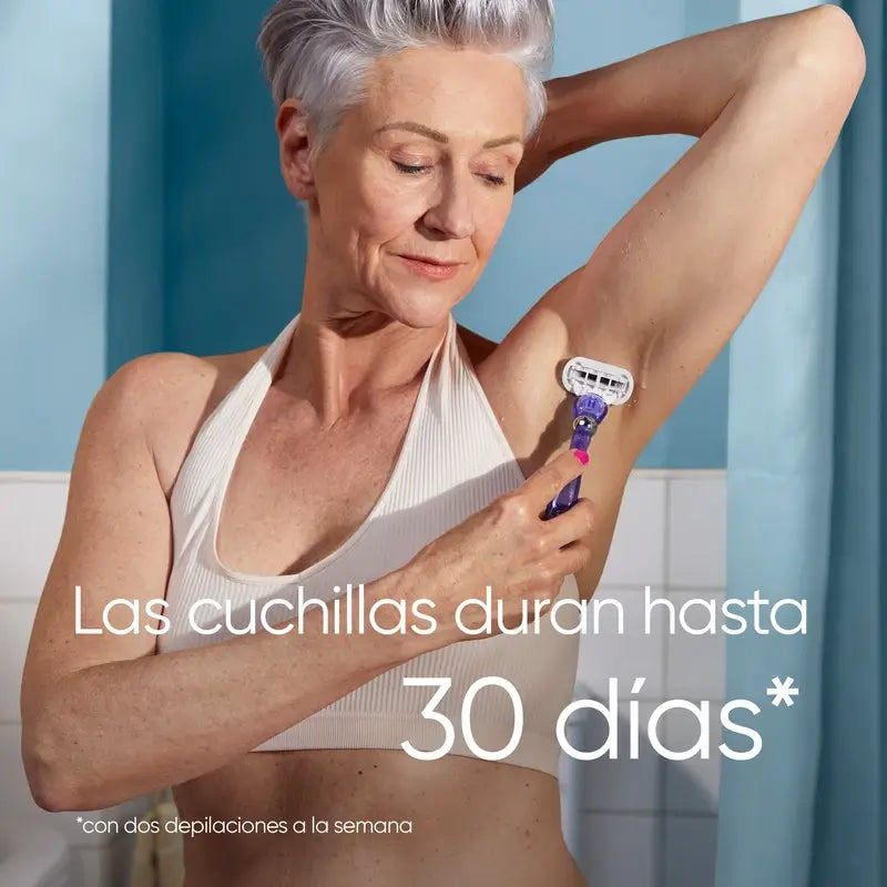 Gillette Venus Deluxe Smooth Swirl Damen-Nachfüllpackung, 3er-Pack Nachfüllpackung