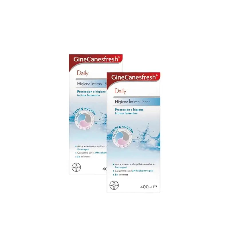 Ginescanes GineCanesfresh Gel für die tägliche Intimhygiene, 2er-Pack à 400 ml