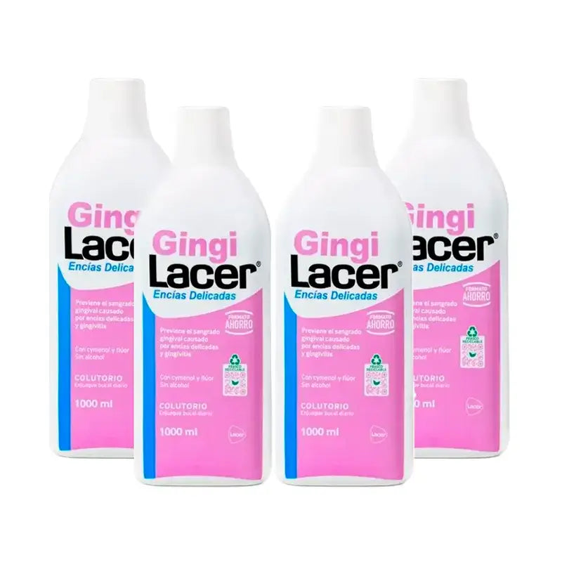 Gingilacer Mundspülung, Packung 4 x 1000 ml
