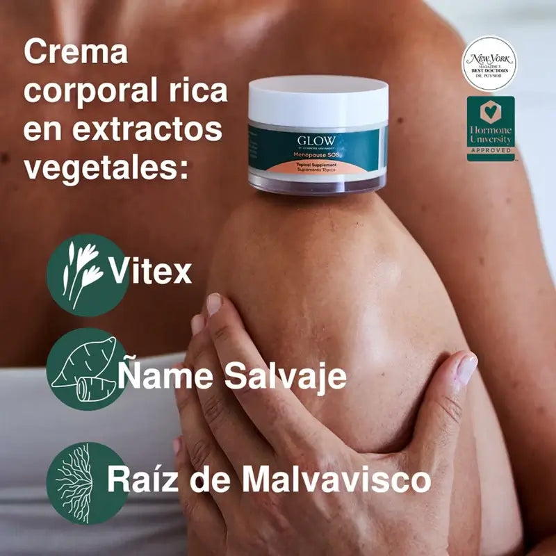 Glow Botanica Menopause Sos Körpercreme, 50 ml