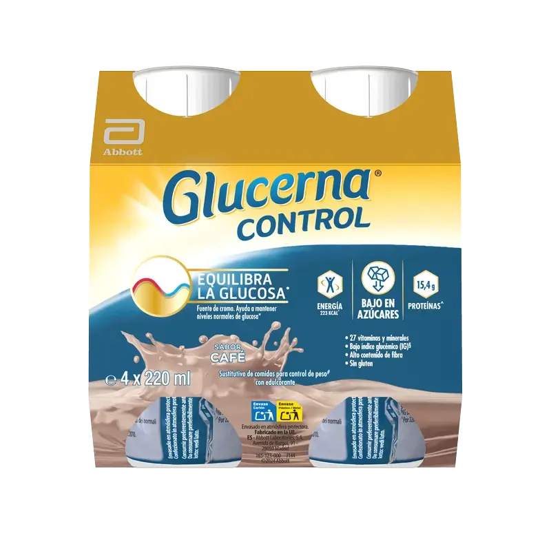 Glucerna Control Kaffee-Geschmack, 4 Flaschen x 220 ml